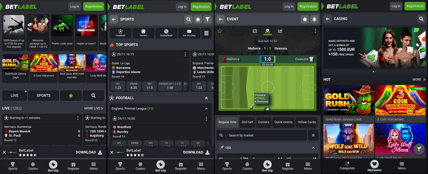 Stave Betlabel prek mobilnega telefona